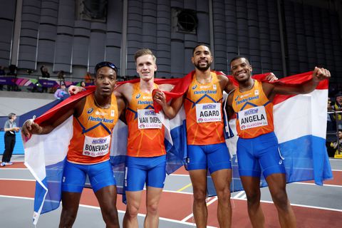 Nederlandse estafettemannen pakken met nationaal record brons bij WK indoor