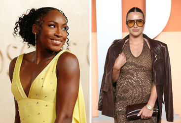 Toptennissters schitteren op de rode loper van de Oscars: 'Ben niet gewend aan deze glamour'