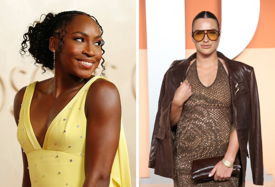 Toptennissters schitteren op de rode loper van de Oscars: 'Ben niet gewend aan deze glamour'