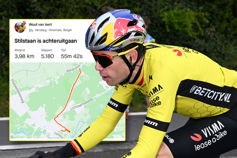 'Stilstaan is achteruitgaan': Wout van Aert begint aan herstel na val in Dwars door Vlaanderen