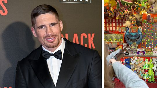 Rico Verhoeven schiet met dochter raak op de kermis: 'Meedoen is belangrijker dan winnen'