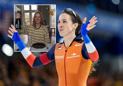 Topschaatsster Suzanne Schulting viert bijzondere mijlpaal van jongere zus