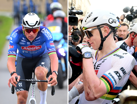 Mathieu van der Poel en Tadej Pogacar dragen in Ronde van Vlaanderen peperdure horloges: dit is de opvallende reden