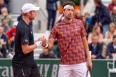 Botic van de Zandschulp en Robin Haase op Roland Garros. © Getty Images