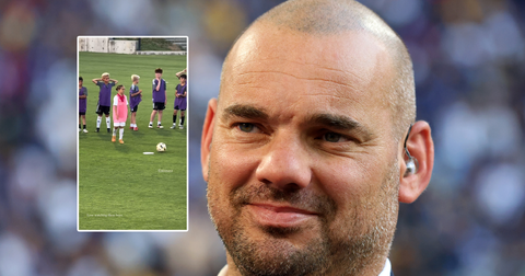 Zoon Wesley Sneijder treedt in voetsporen van zijn vader, moeder Yolanthe deelt aandoenlijke beelden