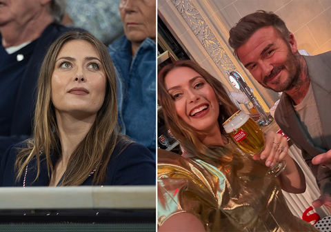 Tennisicoon Maria Sharapova duikt samen met David Beckham op bij Roland Garros