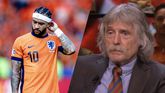 Johan Derksen had, ondanks de 3-0 zege van Oranje op Roemenië, nog genoeg te zeiken. ©Talpa