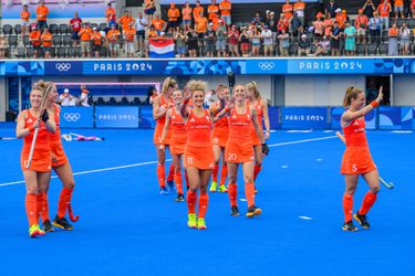 De mooiste beelden van de Nederlandse hockeysters in de dik gewonnen wedstrijd tegen Japan