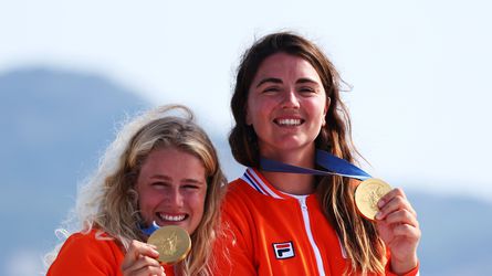 Gouden zeilsters Odile van Aanholt en Annette Duetz over hun fout met de finish: 'De tijd stond stil.'