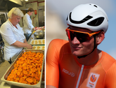 Mathieu van der Poel krijgt in Parijs goed te eten. © Beeldbewerking Sportnieuws.nl
