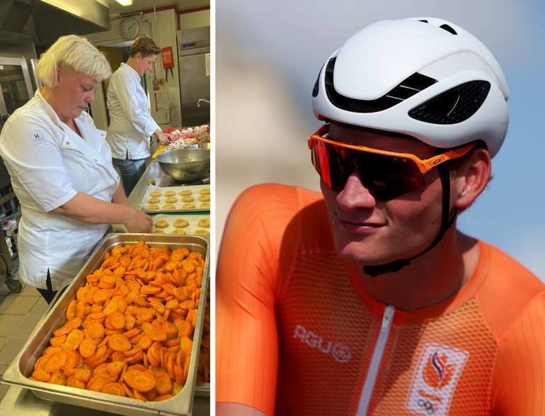 Kijkje in de keuken van TeamNL: dit eten Mathieu van der Poel & co op Olympische Spelen, met 'complimenten van de koning'