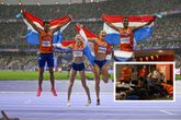 Zo reageerde het atletenhuis van TeamNL op magistrale estafettegoud van Femke Bol en co