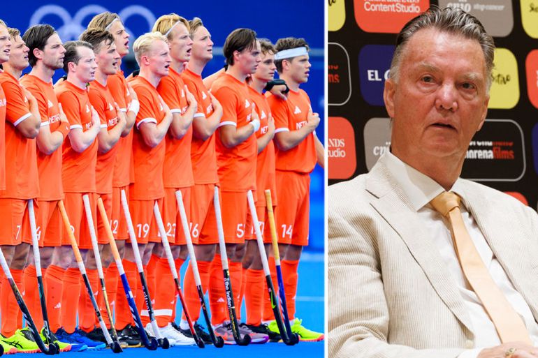 Louis van Gaal bezoekt Oranje-hockeyers en geeft uiteraard zijn mening: 'Hockeyen kunnen jullie wel, maar...'