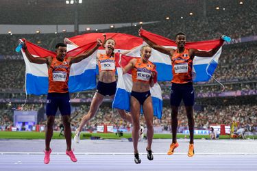 Zien! Beelden van een waanzinnige Femke Bol en uitzinnige atleten TeamNL gaan de wereld over