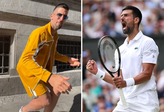 Novak Djokovic. Getty Images & TikTok/djokernole, beeldbewerking Sportnieuws.nl