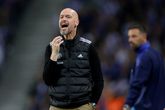 Erik ten Hag lijkt ondanks de late gelijkmaker niet te redden. © Getty Images