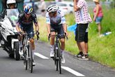 Primoz Roglic en Remco Evenepoel met elkaar in gevecht tijdens de Tour de France van 2024, nu zijn het ploeggenoten. ©Getty Images