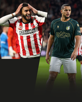 Ismael Saibari en Mohamed Ihattaren. ©Getty Images en Pro Shots, beeldbewerking Sportnieuws.nl.