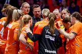 Henrik Signell, de Zweedse bondscoach van de Nederlandse handbalsters op het WK. ©Getty Images