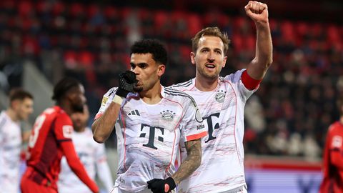 Luis Diaz en Harry Kane © Getty Images