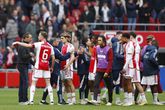 Ajax-spelers na de zege op FC Utrecht / Pro Shots