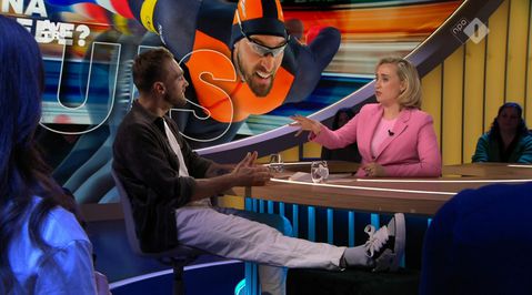 Zoontje van Kjeld Nuis wees topschaatser terecht na woede-uitbarsting: 'Ja snotneus, daar heb je een punt'