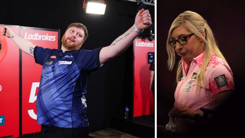 Bekend dartskoppel ruziet op UK Open: 'Al zijn spullen in een plastic tas gedaan en toen vertrok ze'