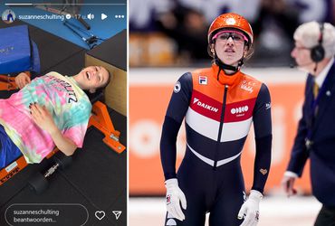 Suzanne Schulting duikt week na ziekenhuisbezoek alweer de sportschool in met gebroken enkel