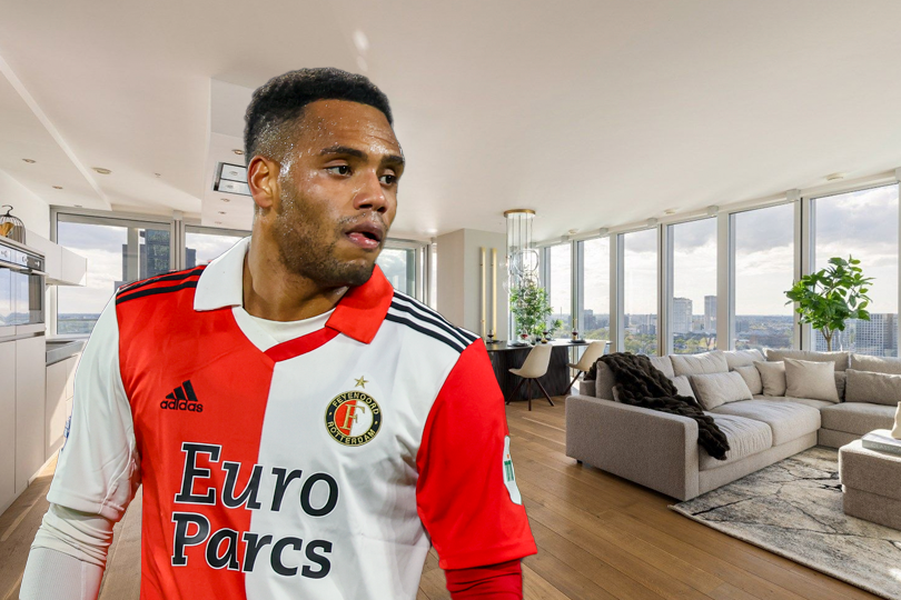 Oud-spits Feyenoord vraagt 1,35 miljoen euro voor Rotterdams appartement met uitzicht op skyline
