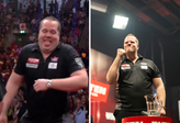 Dirk van Duijvenbode. PDC & screenshot Viaplay, beeldbewerking Sportnieuws.nl