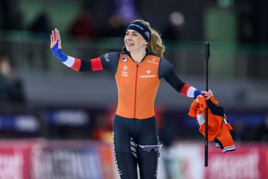 Joy Beune geniet van eerste kilometers na vakantie, maar niet op het ijs