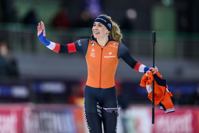 Joy Beune geniet van eerste kilometers na vakantie, maar niet op het ijs