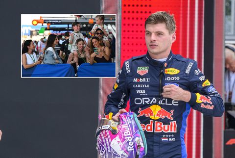 Max Verstappen massaal gesteund door familie in Miami, vriendin Kelly Piquet moedigt 'haar nummer 1' aan