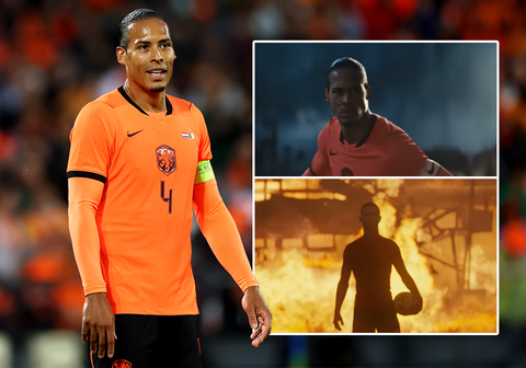 Oranje-aanvoerder Virgil van Dijk steelt de show in video met Cristiano Ronaldo en Kim Kardashian