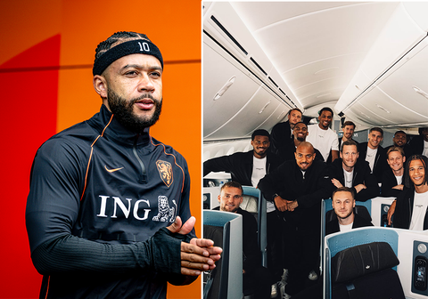 Zo vliegt het Nederlands elftal naar de Verenigde Staten voor het WK: 'Premium comfort'