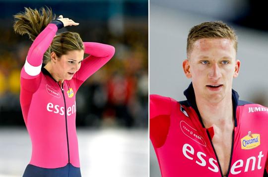 Topschaatser Beau Snellink laat vriendin Angel Daleman keihard lachen in compleet mislukte uitdaging