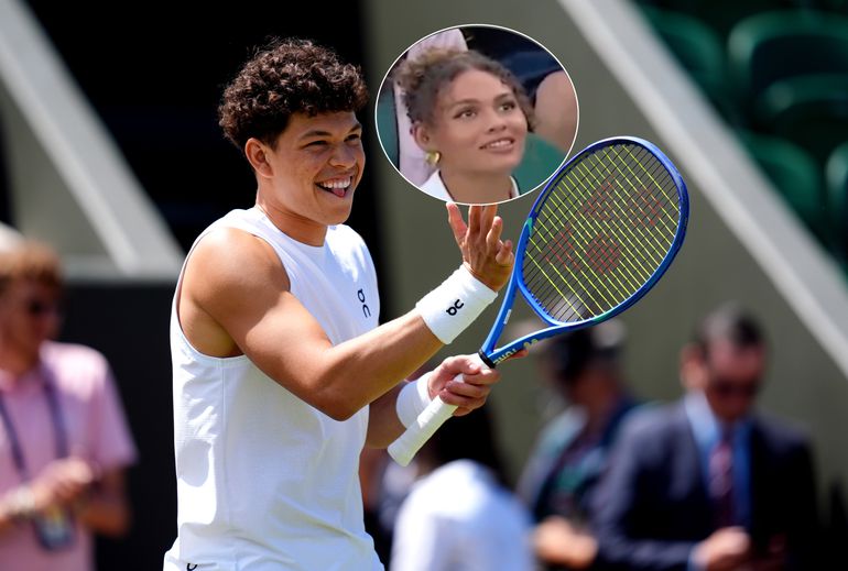 Dochter van sportlegende werpt verliefde blikken op toptennisser bij Wimbledon: 'Vind ook zo iemand'