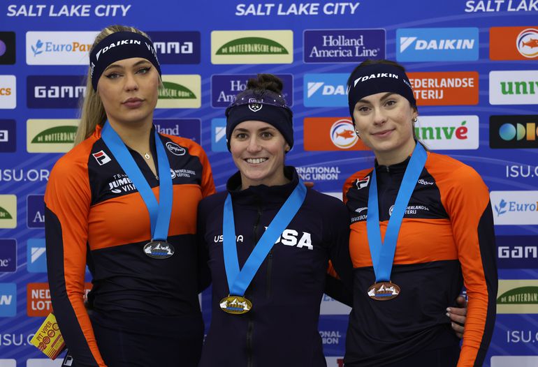 Buitenlandse topschaatsster wilde Thialf laten zien aan 17 gezinsleden: 'Ik voelde me behoorlijk rot'