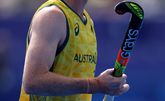 De Australische hockeyer Matt Dawson mist een vingertopje. © Getty Images