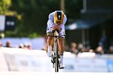 Wereldkampioen Remco Evenepoel op de EK tijdrijden. © Getty Images