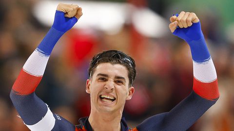 Wereldkampioen Jenning de Boo haalt inspiratie uit buitenlandse schaatser: 'Dan is mijn leven compleet'