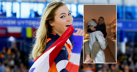 Schaatstopper Jutta Leerdam deelt intieme beelden met Jake Paul: 'Het leven voelt ineens weer compleet'