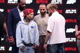 Jake Paul oog-in-oog met Gervonta Davis. © Getty Images