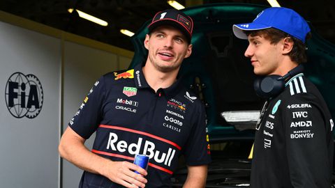 Max Verstappen en Kimi Antonelli © Getty Images