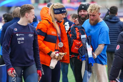 Geluk bij een ongeluk voor topschaatsster Jutta Leerdam na vervelend nieuws voor verloofde Jake Paul