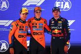 Lando Norris, Oscar Piastri en Max Verstappen. Getty Images