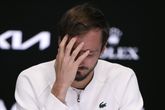 Daniil Medvedev na zijn verloren finale op de Australian Open. Hij heeft zich afgemeld voor de ABN Amro Open in Rotterdam. ©AP