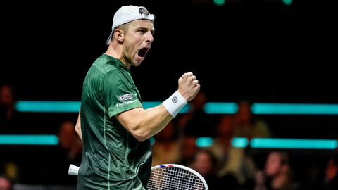 Toptennisser Tallon Griekspoor redt Nederlandse eer in servicekraker, topper wacht in Rotterdam