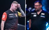 Mike De Decker irriteerde zich mateloos aan James Wade tijdens de Winmau World Masters. ©PDC, beeldbewerking Sportnieuws.nl.