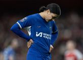 Sam Kerr baalt in het shirt van Chelsea © Getty Images